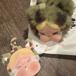 POP MART CRYBABY Wild But Cutie Series Blind Box Plushie Keychain - Camo Cutie